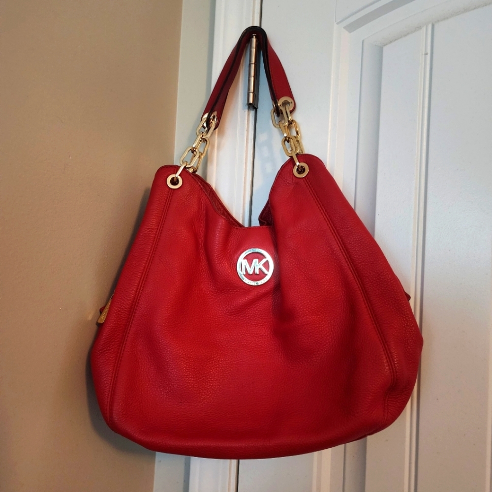 Red Michael Kors shoulder bag